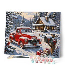 Carica l'immagine nel visualizzatore di Gallery, Dipingere con i numeri - Natale tra i Pini