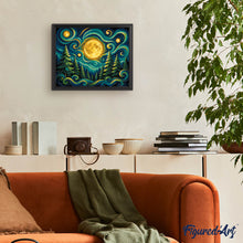 Carica l'immagine nel visualizzatore di Gallery, Dipingere con i numeri - Bosco al Chiaro di Luna
