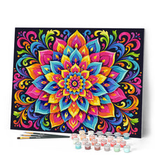 Carica l'immagine nel visualizzatore di Gallery, Dipingere con i numeri - Mandala Arcobaleno