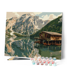 Carica l'immagine nel visualizzatore di Gallery, Dipingere con i numeri - Riflesso del Lago delle Dolomiti