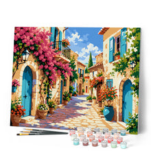 Carica l'immagine nel visualizzatore di Gallery, Dipingere con i numeri - Villaggio Mediterraneo in Fiore