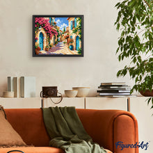 Carica l'immagine nel visualizzatore di Gallery, Dipingere con i numeri - Villaggio Mediterraneo in Fiore