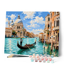 Carica l'immagine nel visualizzatore di Gallery, Dipingere con i numeri - Gondola Veneziana