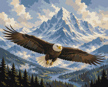 Carica l'immagine nel visualizzatore di Gallery, Dipingere con i numeri - Aquila sopra le Montagne Figured'Art