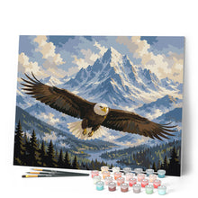Carica l'immagine nel visualizzatore di Gallery, Dipingere con i numeri - Aquila sopra le Montagne