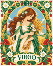 Carica l'immagine nel visualizzatore di Gallery, Dipingere con i numeri - Zodiaco Art Nouveau Vergine Figured'Art