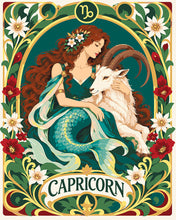 Carica l'immagine nel visualizzatore di Gallery, Dipingere con i numeri - Zodiaco Art Nouveau Capricorno Figured'Art