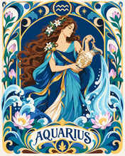 Carica l'immagine nel visualizzatore di Gallery, Dipingere con i numeri - Zodiaco Art Nouveau Acquario Figured'Art