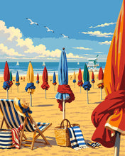 Carica l'immagine nel visualizzatore di Gallery, Dipingere con i numeri - Spiaggia di Deauville, Normandia Figured'Art
