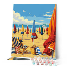 Carica l'immagine nel visualizzatore di Gallery, Dipingere con i numeri - Spiaggia di Deauville, Normandia