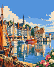 Carica l'immagine nel visualizzatore di Gallery, Dipingere con i numeri - Porto di Honfleur, Normandia Figured'Art