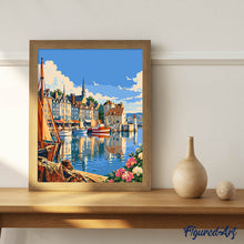 Carica l'immagine nel visualizzatore di Gallery, Dipingere con i numeri - Porto di Honfleur, Normandia