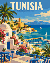 Carica l'immagine nel visualizzatore di Gallery, Dipingere con i numeri - Poster di Viaggio Tunisia Figured'Art