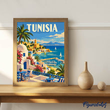 Carica l'immagine nel visualizzatore di Gallery, Dipingere con i numeri - Poster di Viaggio Tunisia