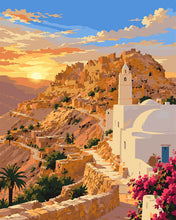 Carica l'immagine nel visualizzatore di Gallery, Dipingere con i numeri - Tramonto a Chenini, Tunisia Figured'Art