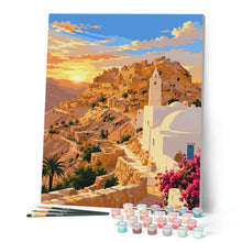 Carica l'immagine nel visualizzatore di Gallery, Dipingere con i numeri - Tramonto a Chenini, Tunisia