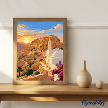 Carica l'immagine nel visualizzatore di Gallery, Dipingere con i numeri - Tramonto a Chenini, Tunisia