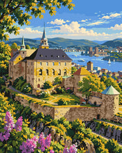 Carica l'immagine nel visualizzatore di Gallery, Dipingere con i numeri - Fortezza di Akershus, Oslo, Norvegia Figured'Art