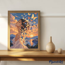 Carica l'immagine nel visualizzatore di Gallery, Dipingere con i numeri - Sogni di Farfalle al Tramonto