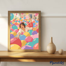 Carica l'immagine nel visualizzatore di Gallery, Dipingere con i numeri - Nuotando tra i Palloncini