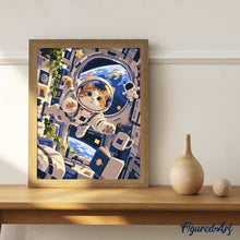 Carica l'immagine nel visualizzatore di Gallery, Dipingere con i numeri - Avventure del Gatto Astronauta