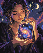Carica l'immagine nel visualizzatore di Gallery, Dipingere con i numeri - Luminosa Galassia in barattolo Figured'Art