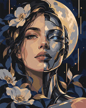 Carica l'immagine nel visualizzatore di Gallery, Dipingere con i numeri - Metà Umano sotto un Alone di Luna Figured'Art