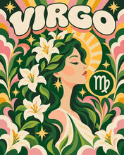 Carica l'immagine nel visualizzatore di Gallery, Dipingere con i numeri - Zodiaco Retrò Vergine Figured'Art