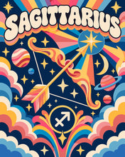 Carica l'immagine nel visualizzatore di Gallery, Dipingere con i numeri - Zodiaco Retrò Sagittario Figured'Art