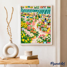 Carica l'immagine nel visualizzatore di Gallery, Dipingere con i numeri - Mercato in Fiore