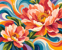 Carica l'immagine nel visualizzatore di Gallery, Dipingere con i numeri - Onde Floreali Figured'Art