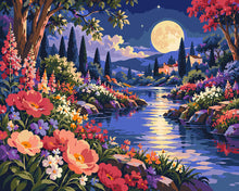 Carica l'immagine nel visualizzatore di Gallery, Dipingere con i numeri - Giardino al Chiaro di Luna Figured'Art