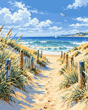 Carica l'immagine nel visualizzatore di Gallery, Dipingere con i numeri - Sentiero di Sabbia verso la Spiaggia Figured'Art