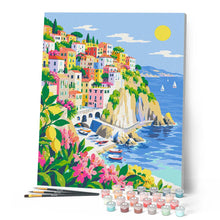Carica l'immagine nel visualizzatore di Gallery, Dipingere con i numeri - Sole in Riva al Mare