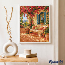 Carica l'immagine nel visualizzatore di Gallery, Dipingere con i numeri - Terrazza in Fiore