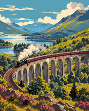 Carica l'immagine nel visualizzatore di Gallery, Dipingere con i numeri - Viadotto di Glenfinnan Figured'Art