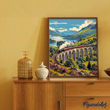Carica l'immagine nel visualizzatore di Gallery, Dipingere con i numeri - Viadotto di Glenfinnan