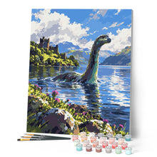 Carica l'immagine nel visualizzatore di Gallery, Dipingere con i numeri - Mostro di Loch Ness