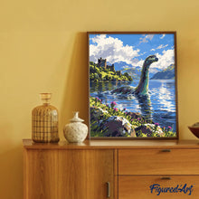 Carica l'immagine nel visualizzatore di Gallery, Dipingere con i numeri - Mostro di Loch Ness