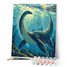 Carica l'immagine nel visualizzatore di Gallery, Dipingere con i numeri - Mostro di Loch Ness sott'acqua