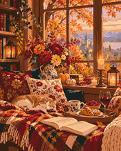 Carica l'immagine nel visualizzatore di Gallery, Dipingere con i numeri - Accogliente Angolo Lettura Autunnale Figured'Art