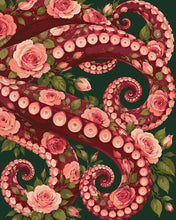 Carica l'immagine nel visualizzatore di Gallery, Dipingere con i numeri - Fantasia di Tentacoli e Rose Figured'Art