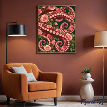 Carica l'immagine nel visualizzatore di Gallery, Dipingere con i numeri - Fantasia di Tentacoli e Rose