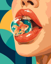 Carica l'immagine nel visualizzatore di Gallery, Dipingere con i numeri - Labbra Rosse Pop Art Figured'Art