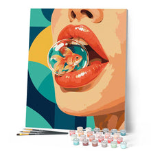 Carica l'immagine nel visualizzatore di Gallery, Dipingere con i numeri - Labbra Rosse Pop Art
