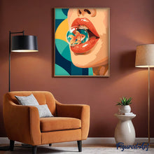 Carica l'immagine nel visualizzatore di Gallery, Dipingere con i numeri - Labbra Rosse Pop Art