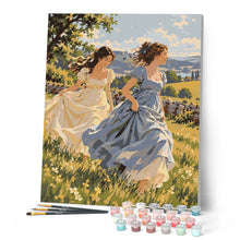 Carica l'immagine nel visualizzatore di Gallery, Dipingere con i numeri - Dame in un Prato Fiorito