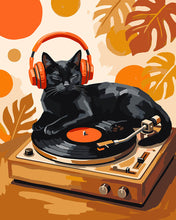 Carica l'immagine nel visualizzatore di Gallery, Dipingere con i numeri - Gatto DJ Retrò Figured'Art