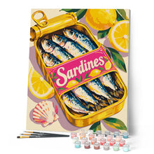 Carica l'immagine nel visualizzatore di Gallery, Dipingere con i numeri - Scatola di Sardine Retrò