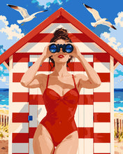 Carica l'immagine nel visualizzatore di Gallery, Dipingere con i numeri - Sguardo sul Mare Figured'Art